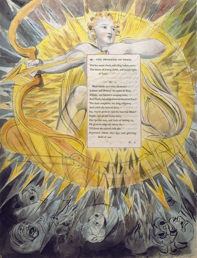 The Poems of Thomas Gray, Design 46, The Progress of Poesy by William Blake